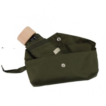 Mini parapluie écologique vert avec étui