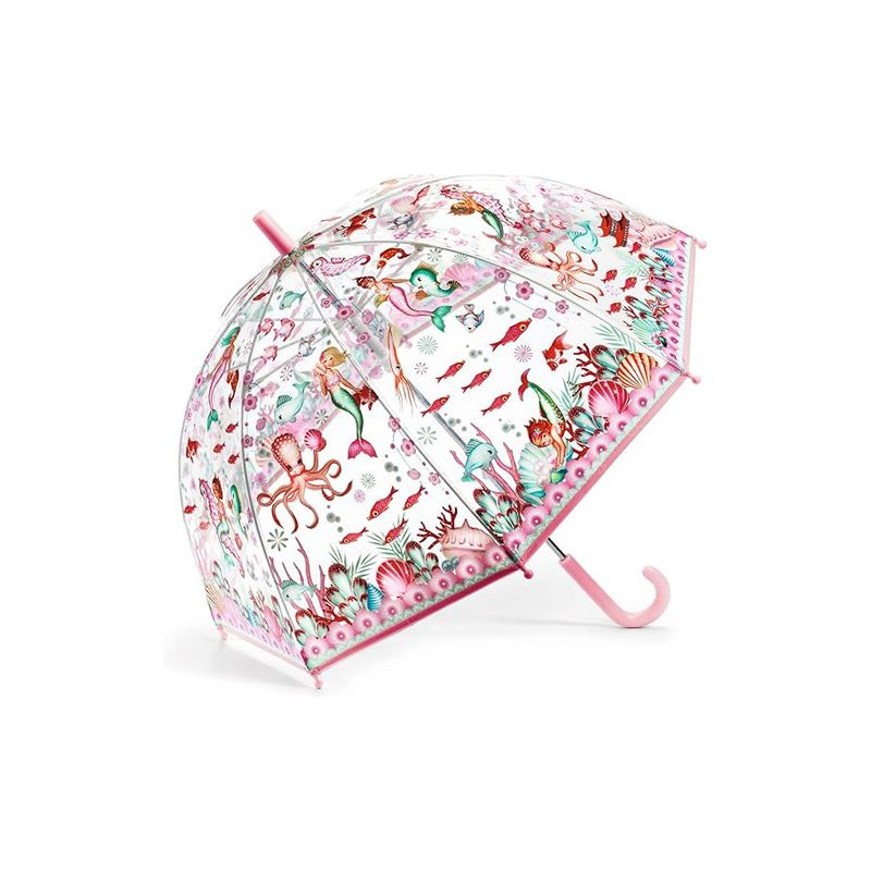 Parapluie cloche transparent sirènes