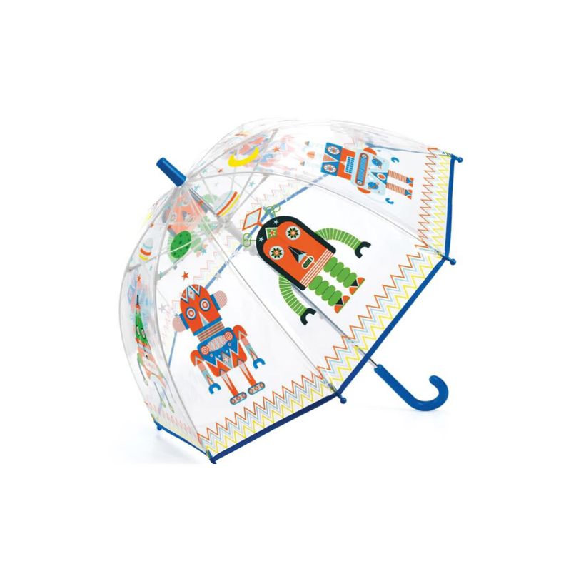 Parapluie cloche transparent robots