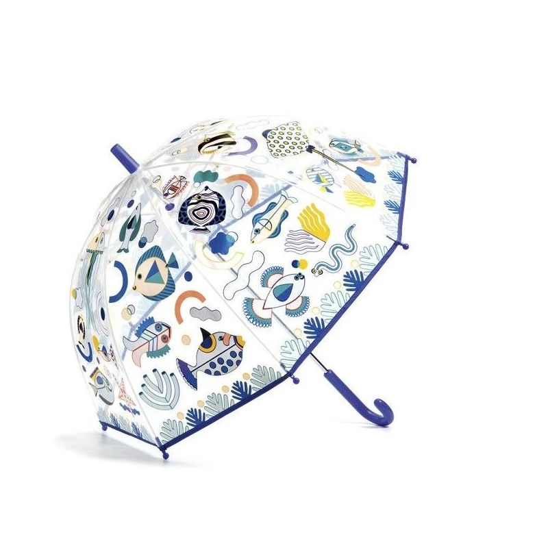 Parapluie cloche transparent enfant change de couleur