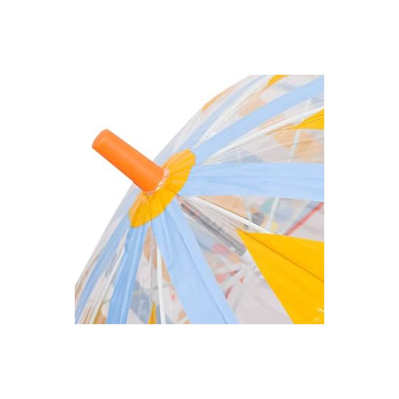 Parapluie cloche transparent rubans colorés