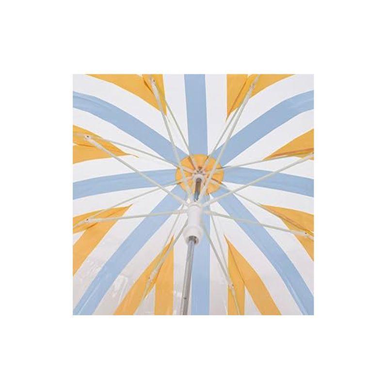 Parapluie cloche transparent rubans colorés