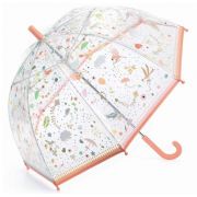 X-brella Shiny Kids - Parapluie Transparent Iridescent Pour Enfant, 72cm, Ouverture Manuelle - Multicolore