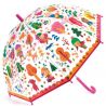 Parapluie cloche transparent dans les bois