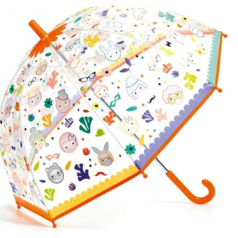 Parapluie transparent pop enfant change de couleur