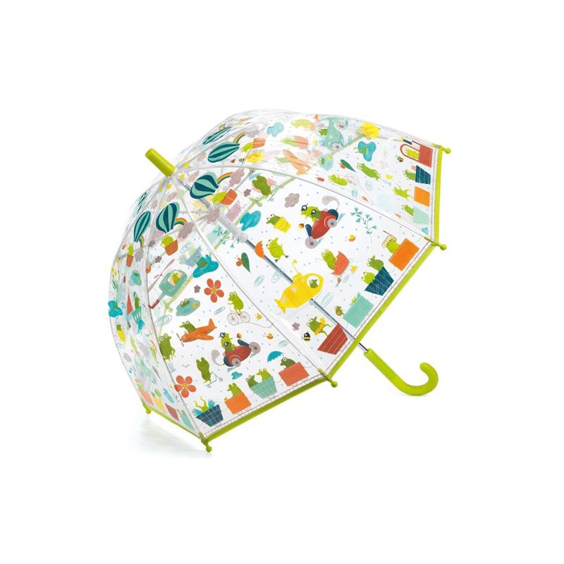 Parapluie cloche transparent la fête à la grenouille