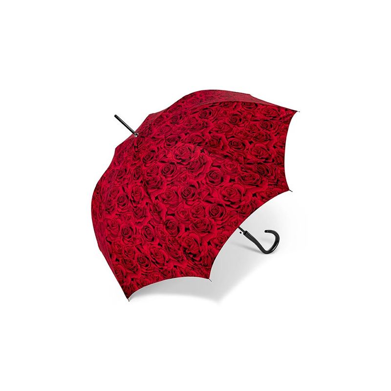 Parapluie original Cardin motifroses rouges