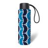 Mini parapluie pliant Pierre Cardin géométrie en bleu
