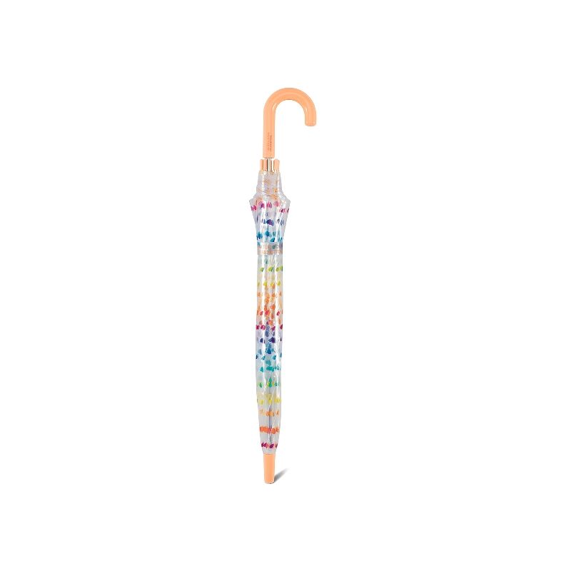 Parapluie enfant transparent coeurs multicolores marque Esprt