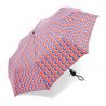 Parapluie pliant Pierre Cardin motif bleu et corail