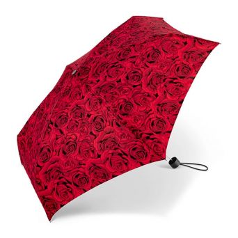 Mini parapluie pliant roses rouges Cardin