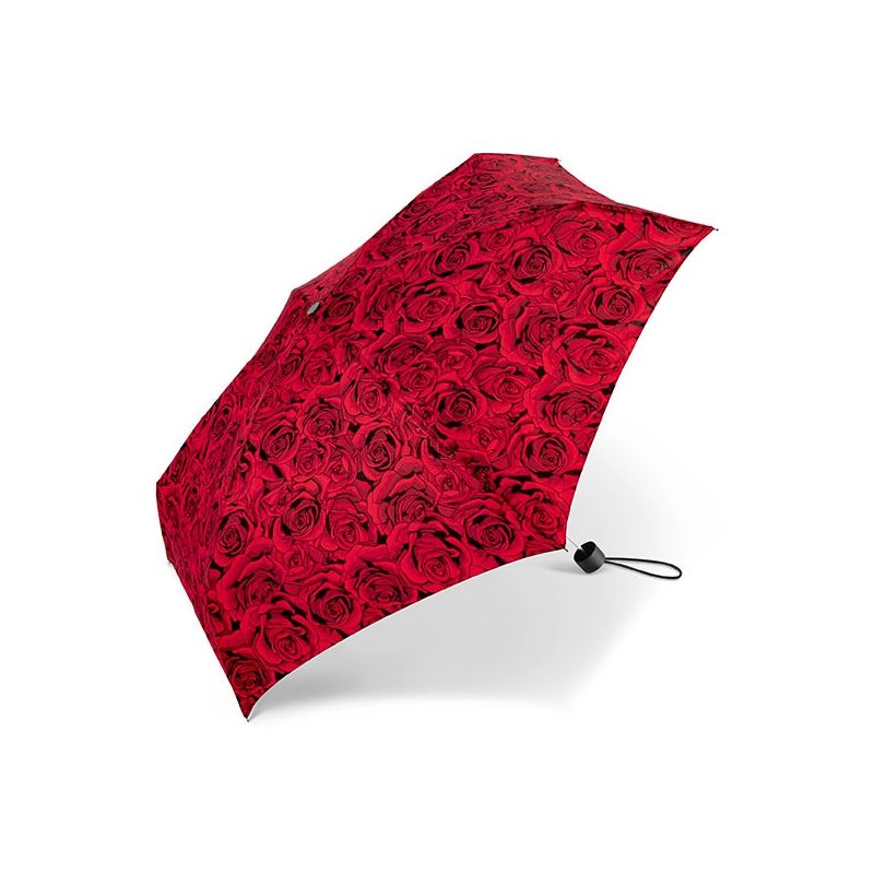 Mini parapluie pliant roses rouges Cardin