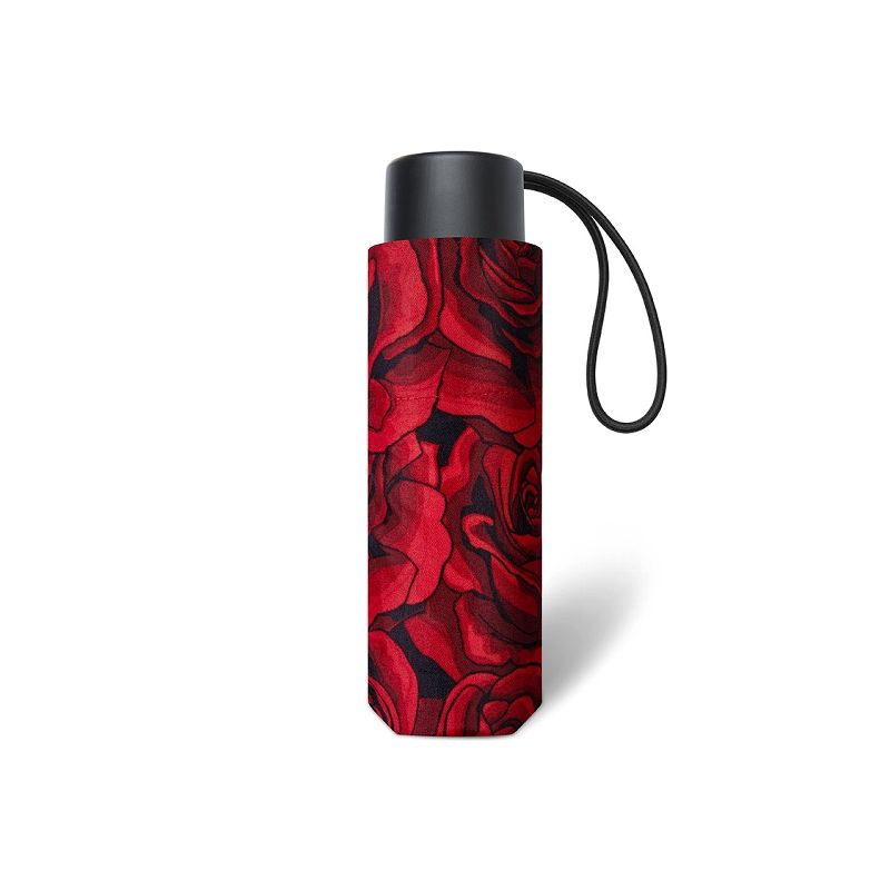 Mini parapluie pliant roses rouges Cardin