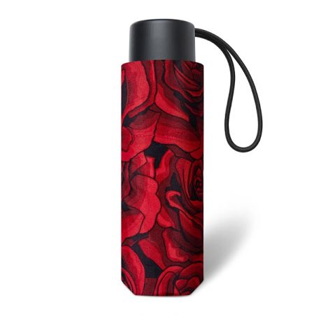Mini parapluie pliant roses rouges Cardin