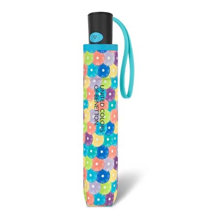 Petit parapluie pliant Benetton motifs géométriques