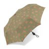 Parapluie pliant vert sauge Pierre Cardin fleurs printanières