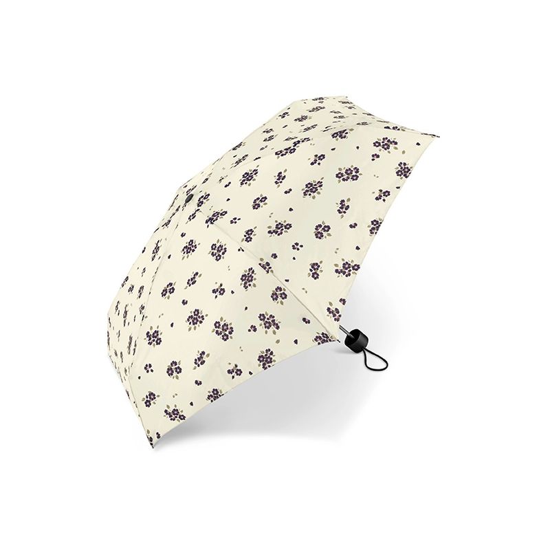 Miniparapluie pliant ivoire Pierre Cardin fleurs printanières