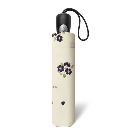 Parapluie pliant fond ivoire Pierre Cardin fleurs printanières