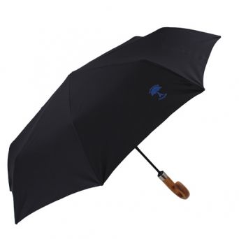 Parapluie pliant noir de luxe fabriqué en France