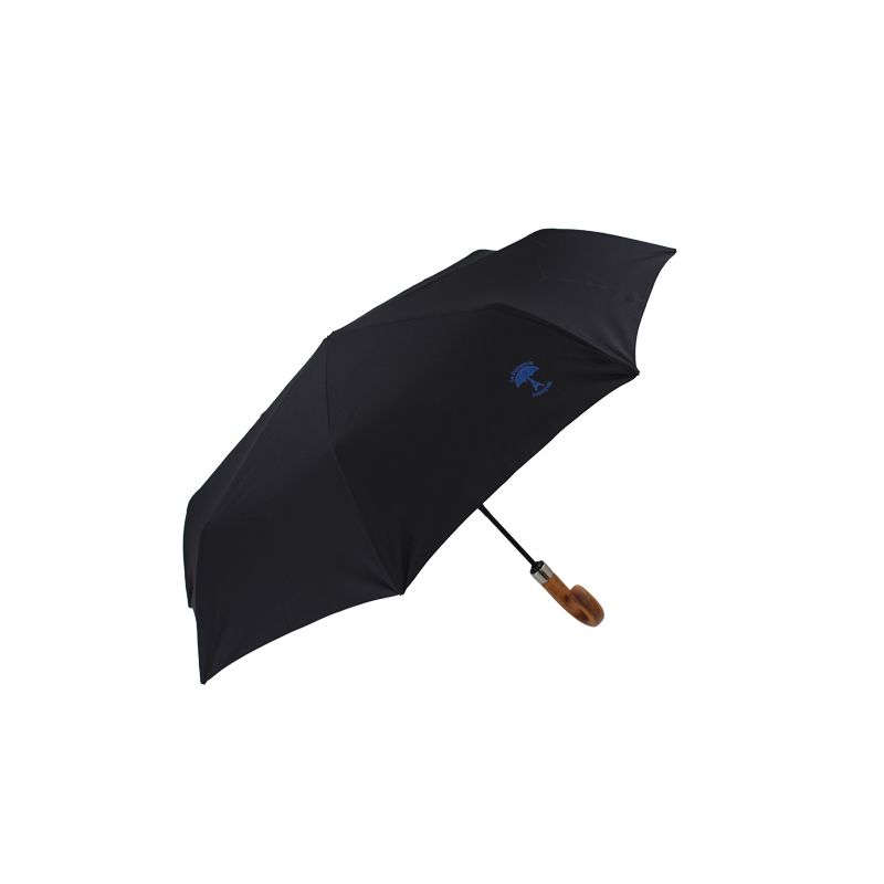 Parapluie pliant noir de luxe fabriqué en France