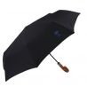 Parapluie pliant noir de luxe fabriqué en France