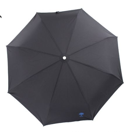 Parapluie pliant noir de luxe fabriqué en France