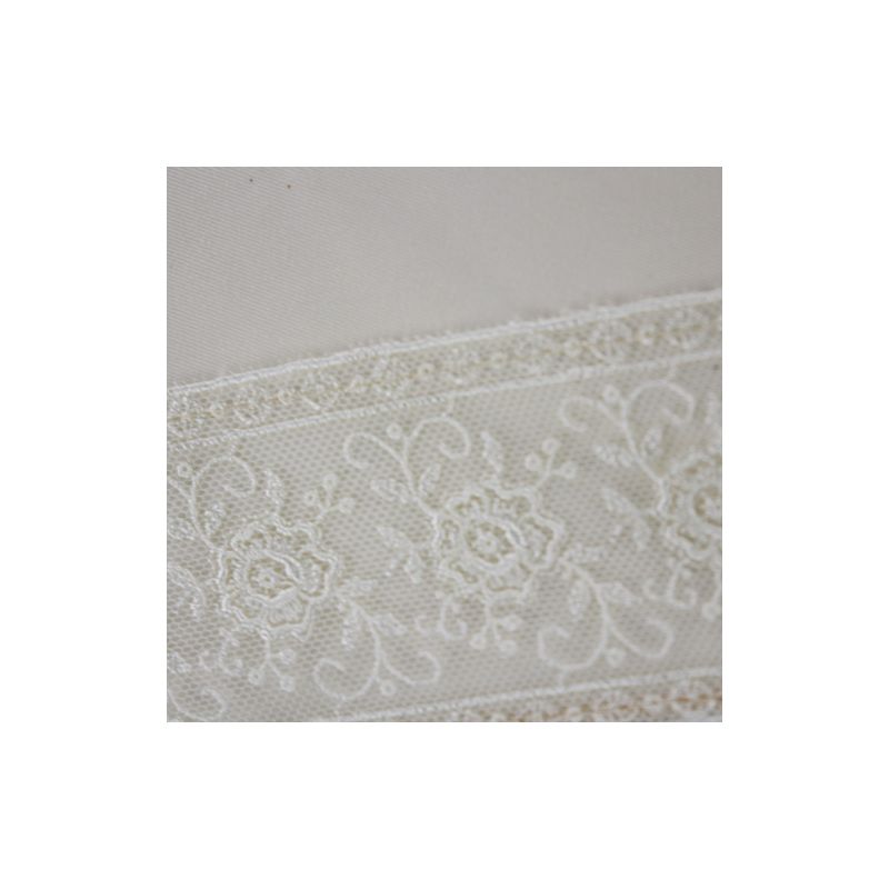 Ombrelle pliante coton écru de luxe