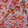 Parapluie canne champ de fleurs roses made in france