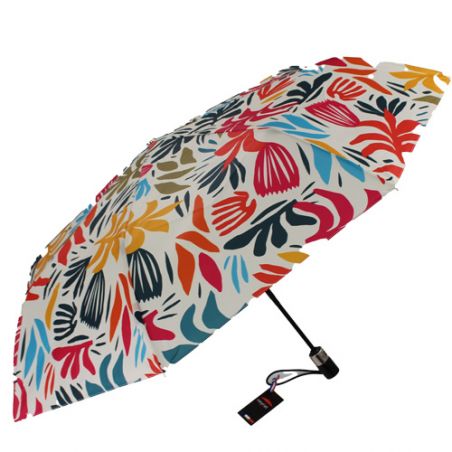 Parapluie pliant tropical design. fabrication française