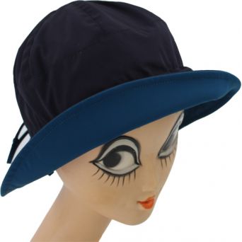 Chapeau de pluie marine revers outremer taille unique pour femme
