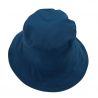 Chapeau de pluie bleu outremer revers floral