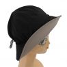 Chapeau de pluie noir taille unique pour femme