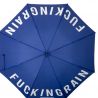 Grand parapluie fantaisie bleu fucking rain
