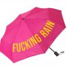Parapluie pliant fantaisie rose fucking rain