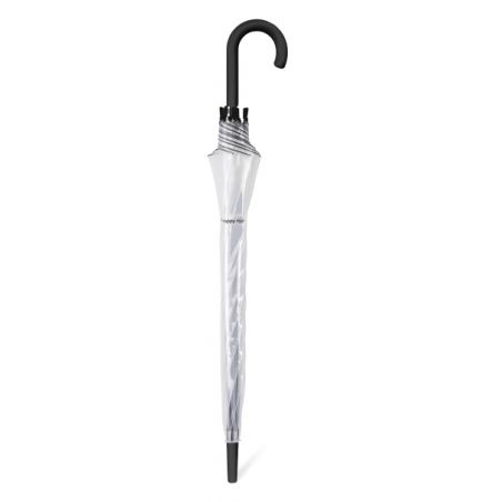 Parapluie transparent automatique liseré noir