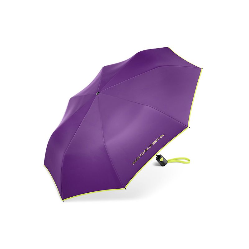Parapluie automatique pliant violet Benetton