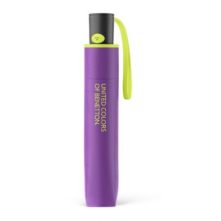 Parapluie automatique pliant violet Benetton