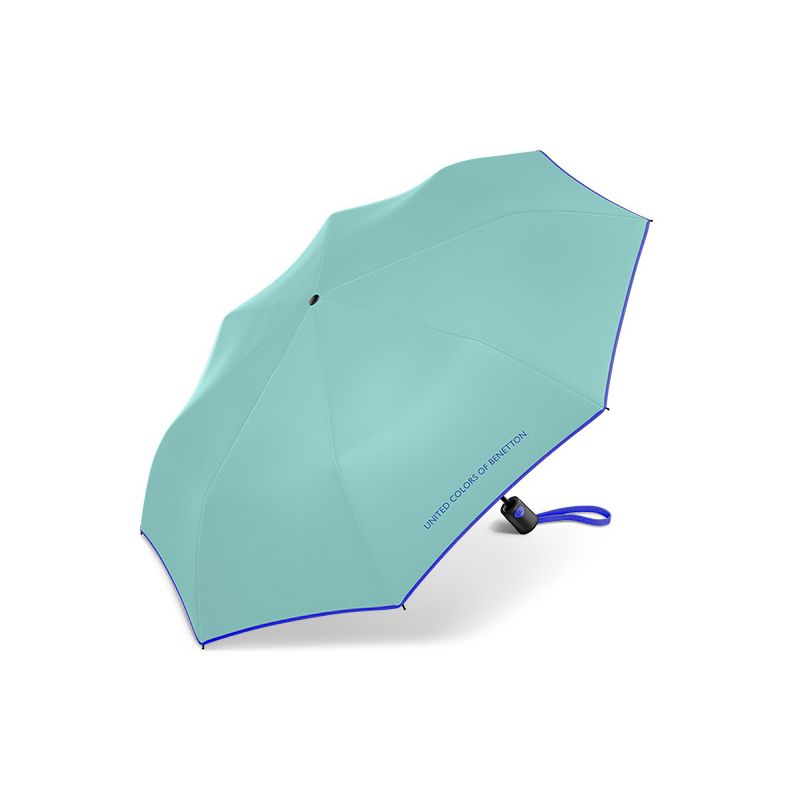 Parapluie automatique pliant 3 sections vert menthe Benetton