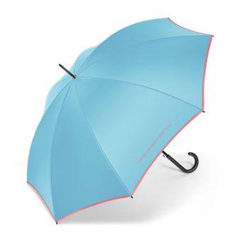 Parapluie droit bleu Méditerranée Benetton