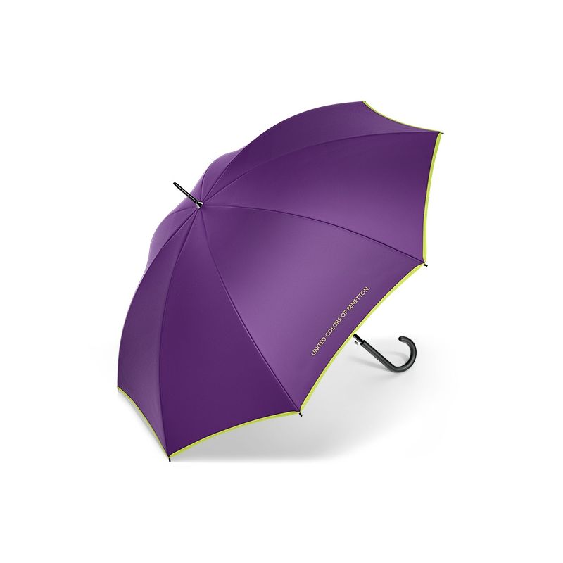 Parapluie droit violet Benetton