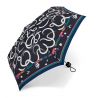 Mini parapluie pliant Pierre Cardin courbes en bleu