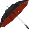 Parapluie résistant au ventnoir et terracotta