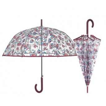 Parapluie cloche transparent feuillage