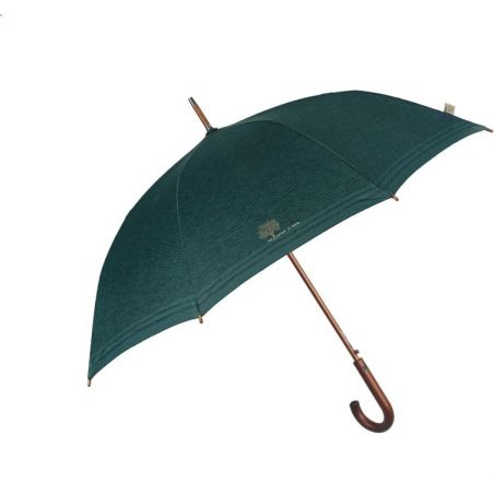 Parapluie canne écologique vert anti retournement