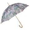 Parapluie canne écologique motif feuillage ouverture automatique