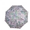 Parapluie canne écologique motif feuillage ouverture automatique
