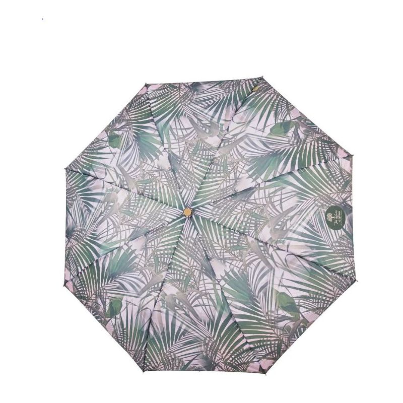 parapluie pliable écologique motif feuillage ouverture automatique