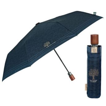 Parapluie pliant écologique automatique bleu nuit