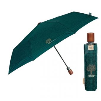 Parapluie pliant écologique automatique vert