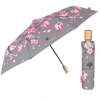 parapluie pliant écologique fleurs roses ouverture automatique